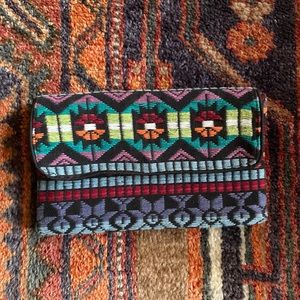 NWOT Embroidered Boho Chic Clutch